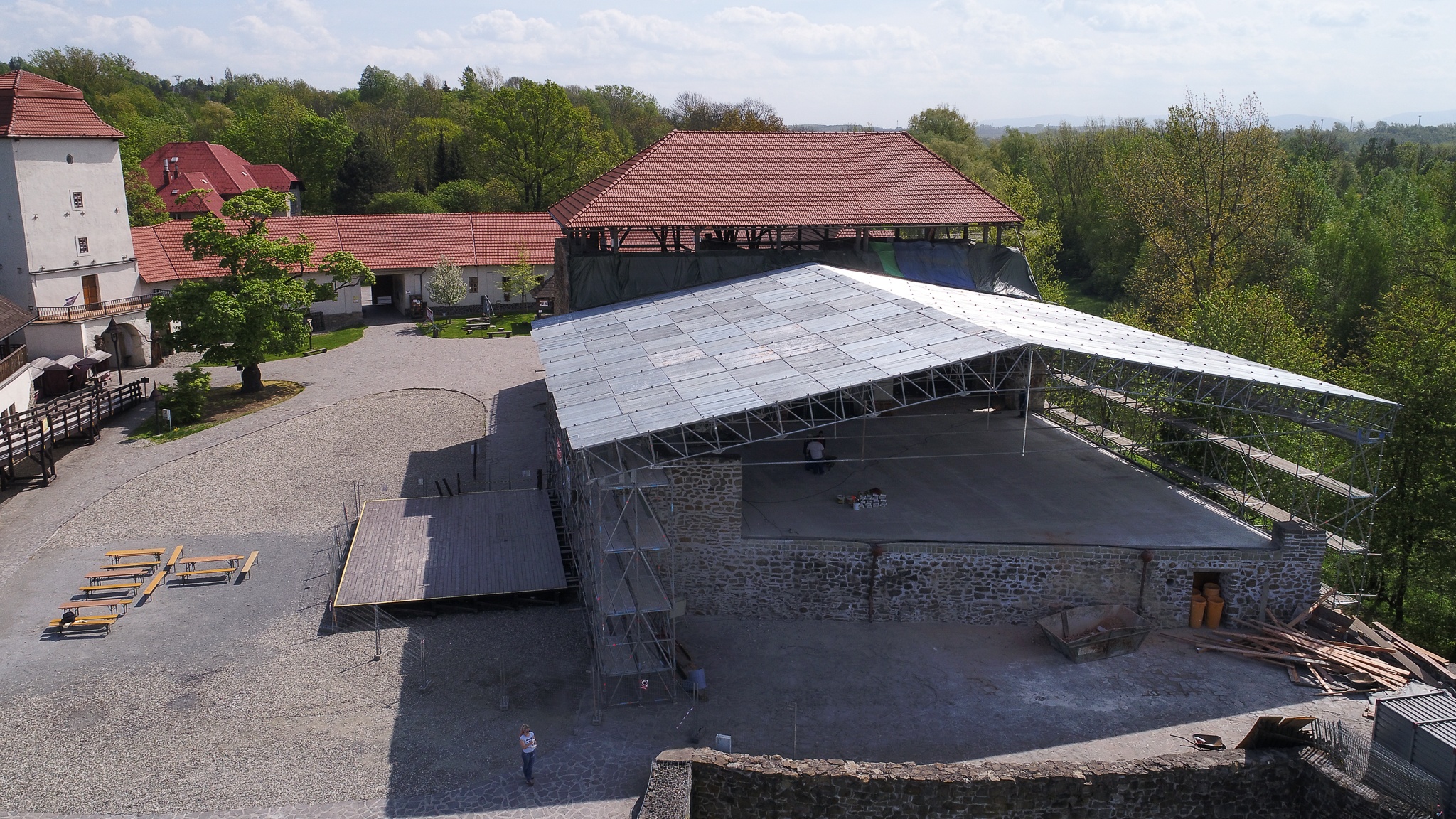 Kazetové zastřešení Layher
